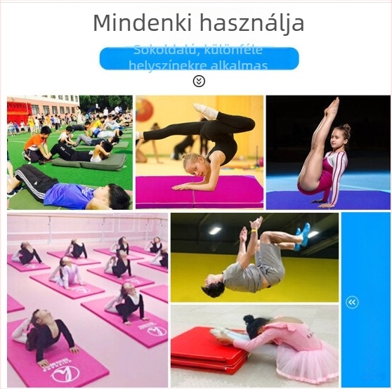 Összecsukható táncmatrac otthoni használatra, edzéshez, gimnasztikához, hasizomgyakorlatokhoz