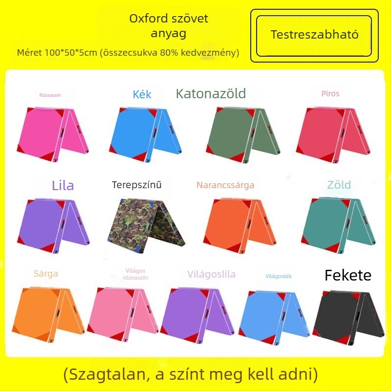 Összecsukható táncmatrac otthoni használatra, edzéshez, gimnasztikához, hasizomgyakorlatokhoz