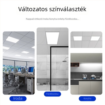 Beépíthető LED mennyezeti világítás fürdőszobához és konyhához – integrált sík panel, alumínium kivitel, 24-50W, 220V, CRI ≥95