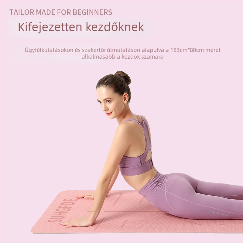 Egyedi gyártású jóga matrac kezdőknek, csúszásmentes, extra vastag és széles, hangszigetelő, edzéshez, jóga és tánc, ütéscsillapítás
