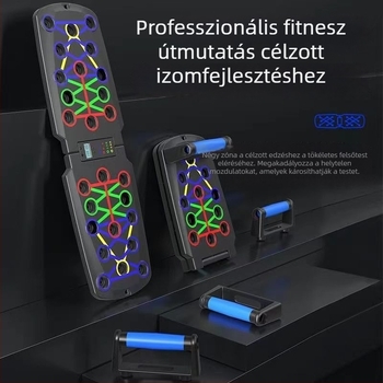 Új többfunkciós fekvőtámasz-edző tábla, összecsukható fekvőtámasz-támaszkeret, mellizom-edző, fekvőtámasz segítő