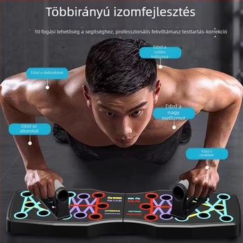 Új többfunkciós fekvőtámasz-edző tábla, összecsukható fekvőtámasz-támaszkeret, mellizom-edző, fekvőtámasz segítő