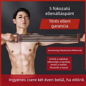 Férfi mellkas-expander a mellizmok edzésére — otthoni fitnesz eszköz