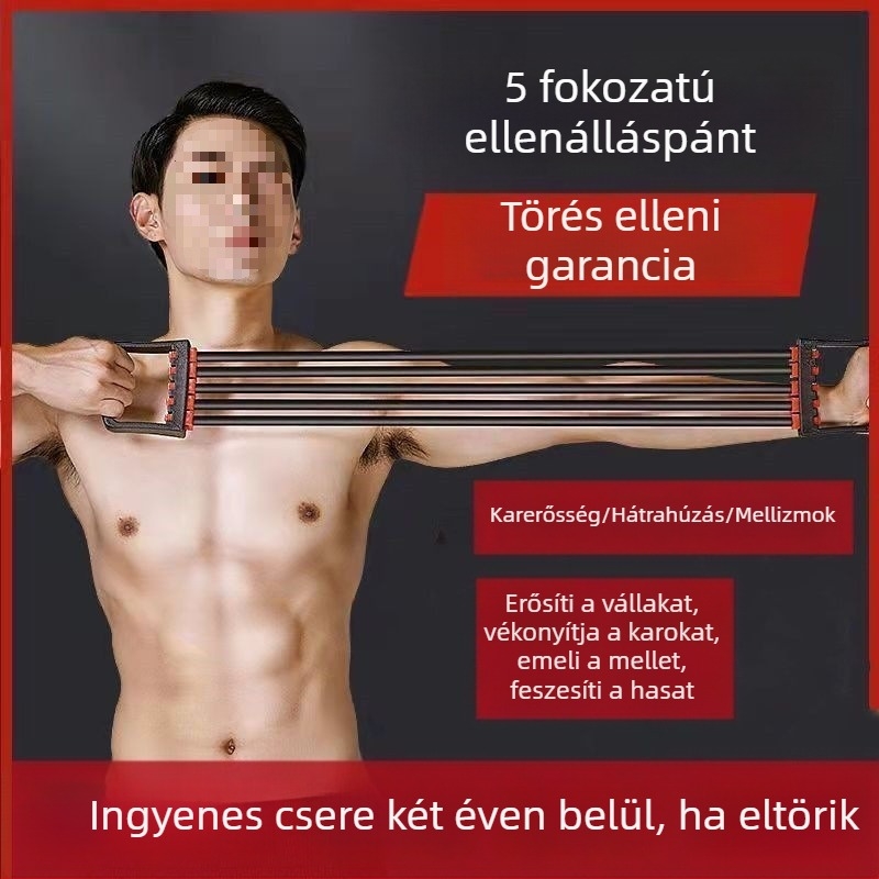 Férfi mellkas-expander a mellizmok edzésére — otthoni fitnesz eszköz
