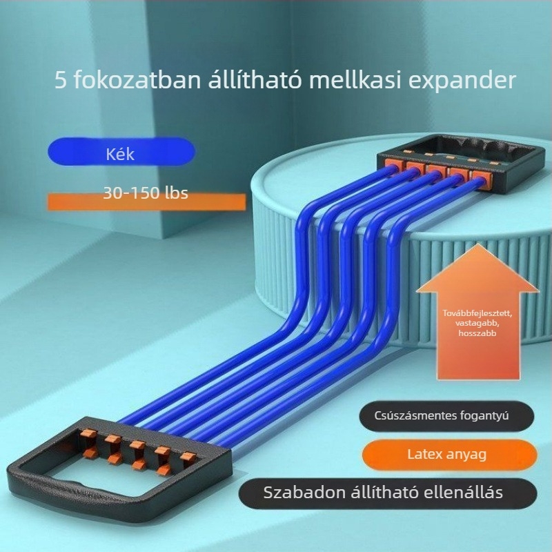 Férfi mellkas-expander a mellizmok edzésére — otthoni fitnesz eszköz