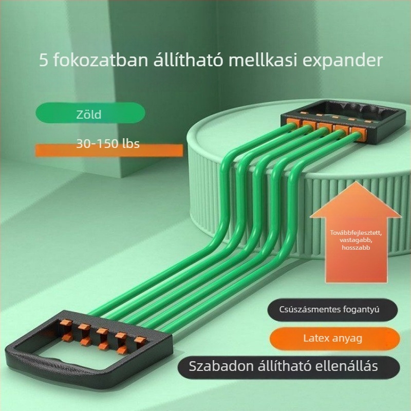 Férfi mellkas-expander a mellizmok edzésére — otthoni fitnesz eszköz