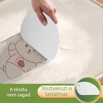 Antibakteriális szilikon gyúró-nyújtó matrac, vastított, élelmiszer-minőségű, extra nagy