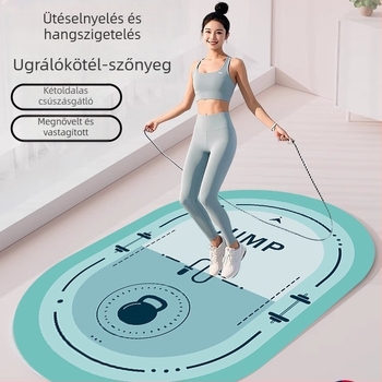 Ugrálókötélhez ütéscsillapító matrac, csúszásmentes és csendes felület otthoni edzéshez, jóga és tánc