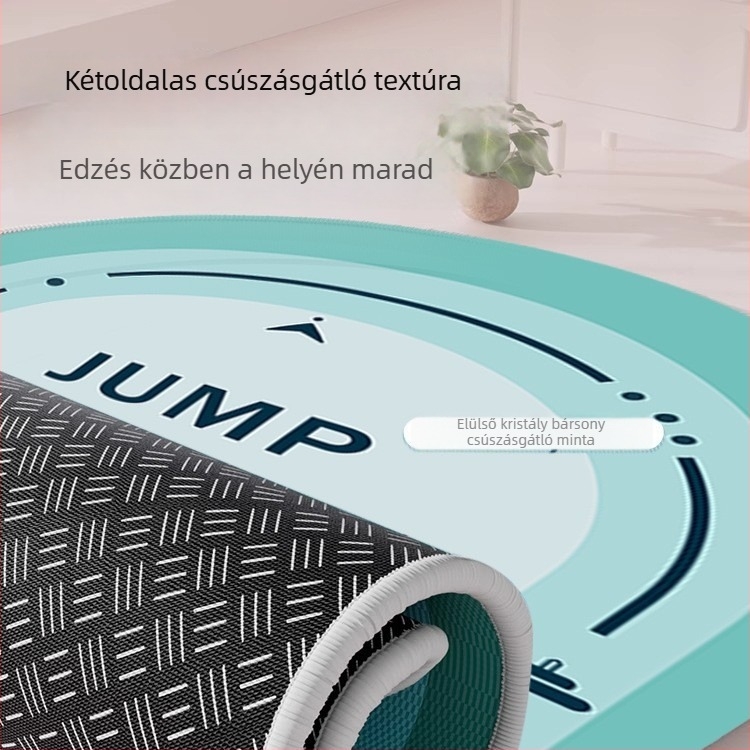 Ugrálókötélhez ütéscsillapító matrac, csúszásmentes és csendes felület otthoni edzéshez, jóga és tánc