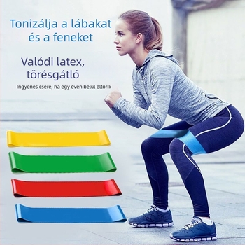 Lábszár- és térd edzésére szolgáló ellenállástartó szalag robbanékonyság fejlesztéséhez — elasztikus gyűrű és feszítő kötél, fitnesz eszköz