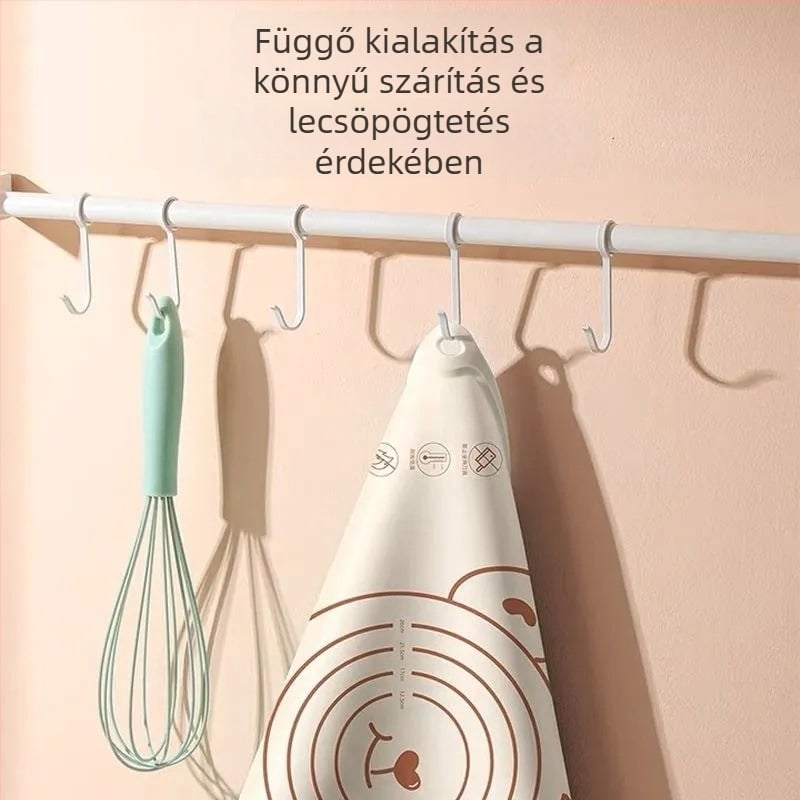 Antibakteriális szilikon dagasztó matrac, élelmiszer-minőségű, nem ragad és csúszásmentes, konyhához és sütéshez, nagy méretű, extra vastag.