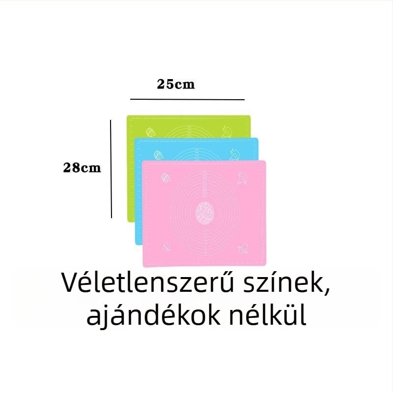 Antibakteriális szilikon dagasztó matrac, élelmiszer-minőségű, nem ragad és csúszásmentes, konyhához és sütéshez, nagy méretű, extra vastag.