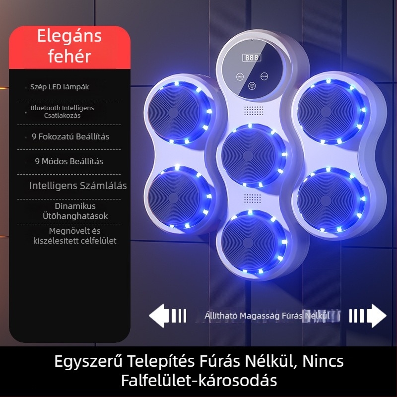 Otthoni használatra szánt intelligens elektronikus boksz célpont – reakcióedzés falra szerelhető