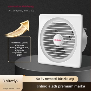 Meisheng APC-A ablak típusú DC inverteres halk kiáramló ventilátor fürdőszobára és konyhára, két fokozat