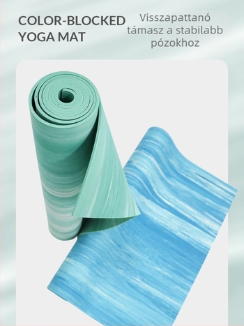 Tiszta gumiból készült jóga matrac katonai mintával, csúszásmentes, kopásálló, tánc- és edzésre, méret 183×68 cm, vastagság 4 mm.