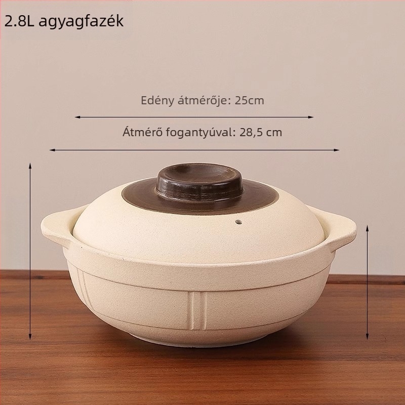 Régi típusú szenes tűzhely, kettős használat – elektromos és szenes üzemmóddal, integrált kerámia edénnyel, alkalmas száraz főzésre és kereskedelmi használatra.
