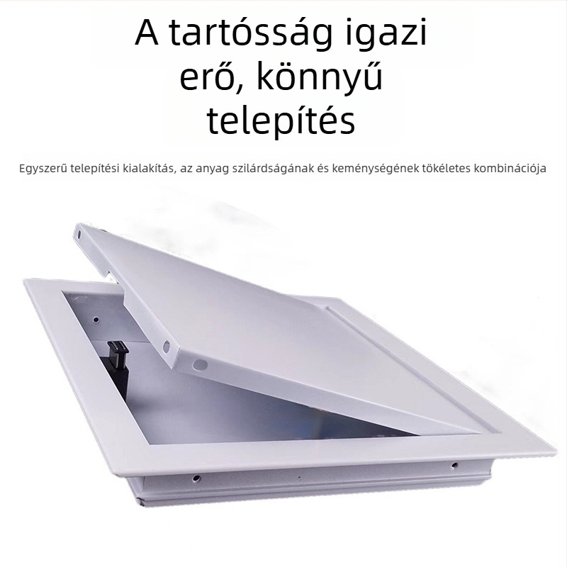 Alumíniumötvözetű karbantartási nyílás mágneses záras tálcával, több nyitási mód, megvastagodott kivitel, masszív és tartós