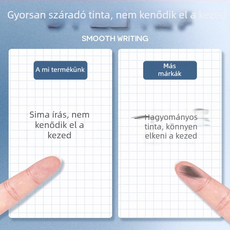 Zhen Write H fekete gél toll refill, nagy kapacitású, nyomógombos működés, CS/ST tűfej