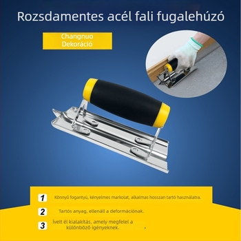 Vastagított rozsdamentes acélból készült sarokkaparó belső falakhoz
