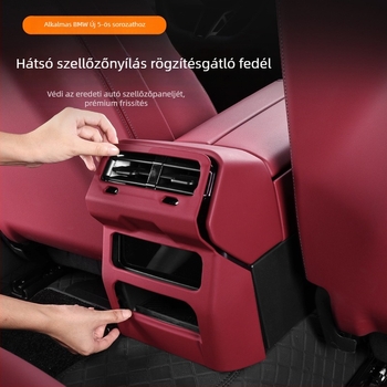 BMW 5-ös sorozat 530Li — védőfedél a hátsó légkivezetéshez és belső dekoráció, ragasztó hátoldallal