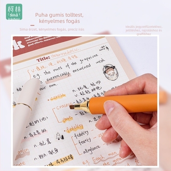 COLNK rúzs-stílusú highlighter toll, puha heggyel, nagy kapacitás, ködös szín, diákoknak