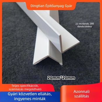 PVC élvédő profil, L alakú sarokvédő, élzáró szalag