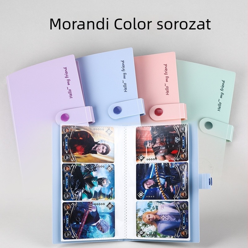 Morandi kis kártyaalbum három rekesszel, 120/240 hely, HD vízálló átlátszó Polaroid fotógyűjtemény-album