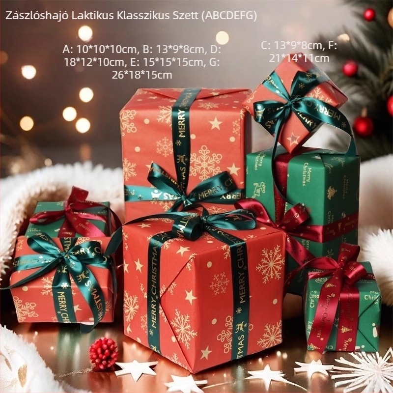 Dekoratív üres ajándékdoboz Karácsonyra és Kínai Új Évre – Kirakatdíszítés