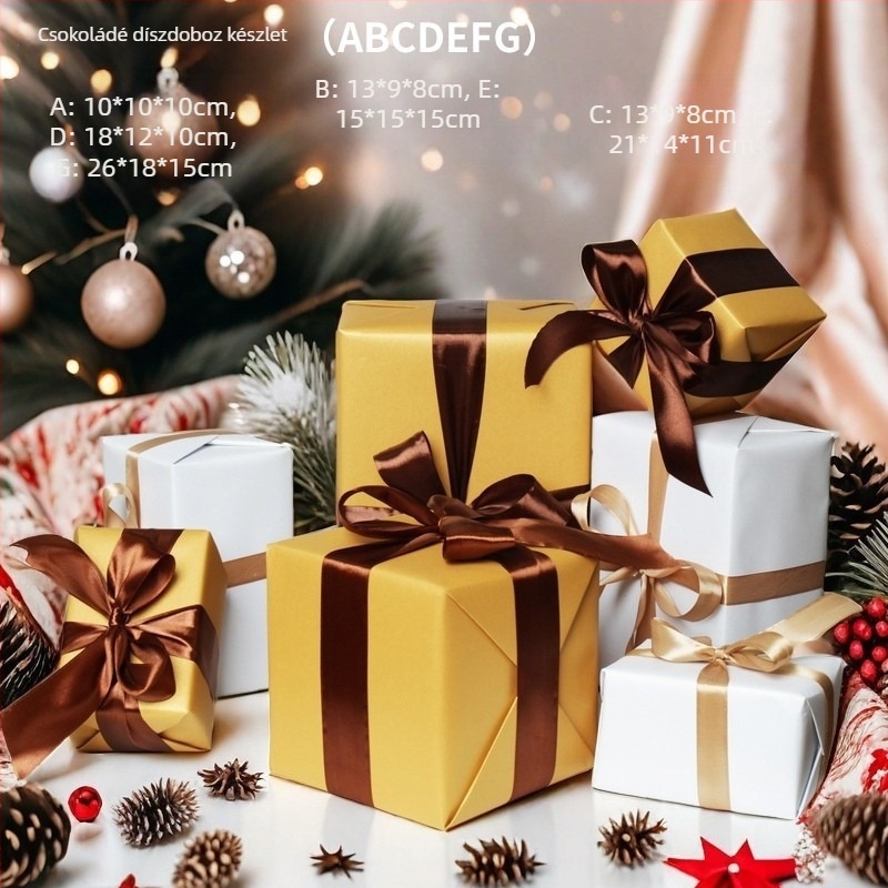 Dekoratív üres ajándékdoboz Karácsonyra és Kínai Új Évre – Kirakatdíszítés
