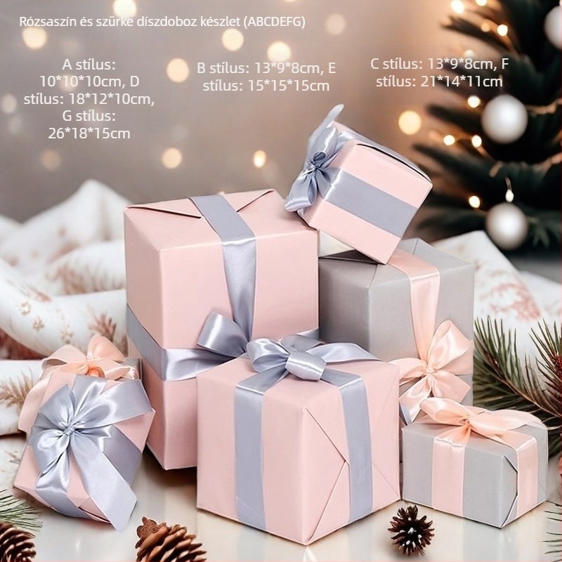 Dekoratív üres ajándékdoboz Karácsonyra és Kínai Új Évre – Kirakatdíszítés
