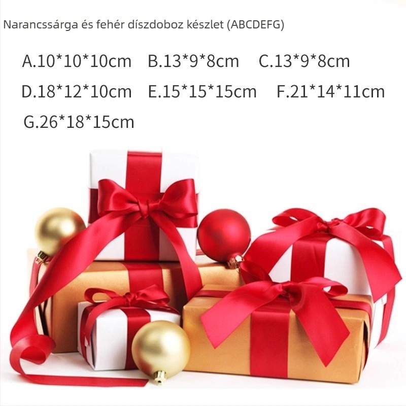 Dekoratív üres ajándékdoboz Karácsonyra és Kínai Új Évre – Kirakatdíszítés