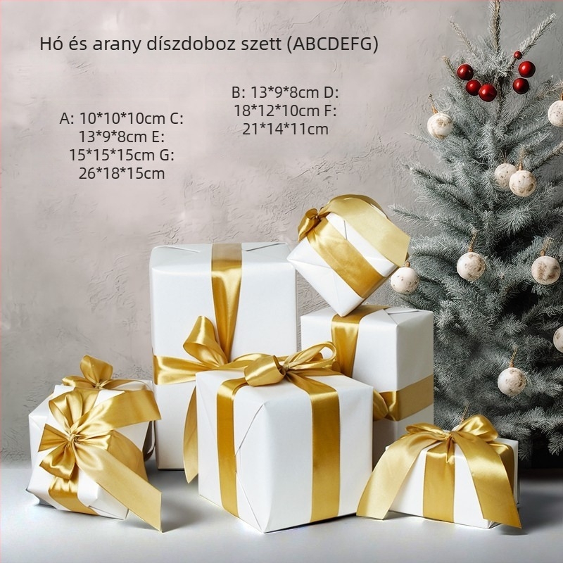 Dekoratív üres ajándékdoboz Karácsonyra és Kínai Új Évre – Kirakatdíszítés