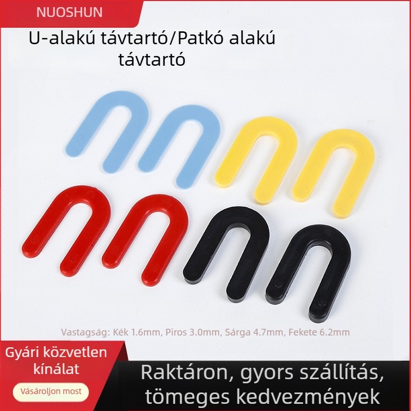 Norshun U‑alakú tömítő csempekhöz, patkó alakú tömítő, kis műanyag betét – kereszt alakú hézagoló eszköz