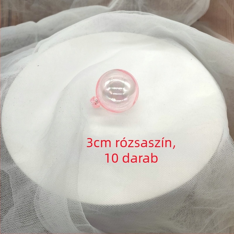 10 darab színes, átlátszó gömb a tortadíszítéshez – Halloween és Karácsony dekoráció