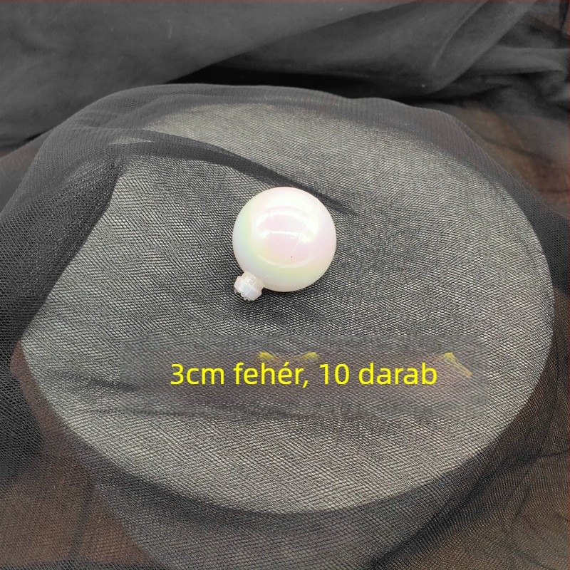 10 darab színes, átlátszó gömb a tortadíszítéshez – Halloween és Karácsony dekoráció