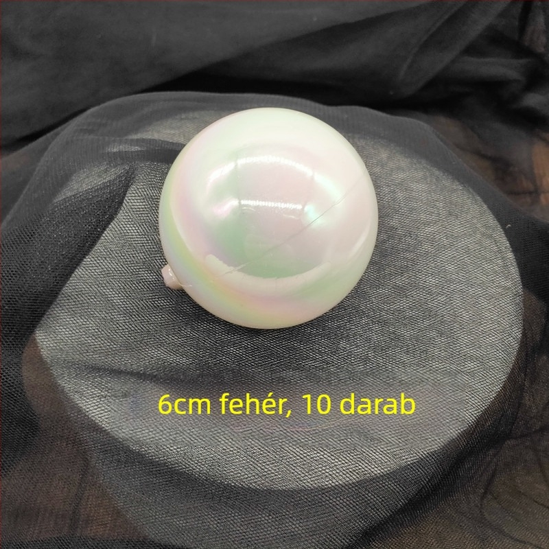 10 darab színes, átlátszó gömb a tortadíszítéshez – Halloween és Karácsony dekoráció