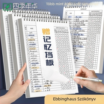 Four Seasons Ebbinghaus angol szavak memóriafüzet, B5-ös méret, középiskolásoknak