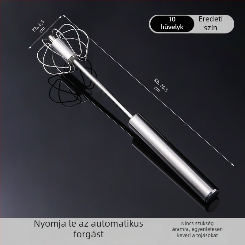 Félautomata tojáshabosító, rozsdamentes acél kézi keverő