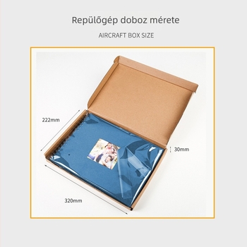 Határokon átívelő fotóalbum, nagy méretű DIY emlékkönyv család és pár számára, öntapadós laminált borító