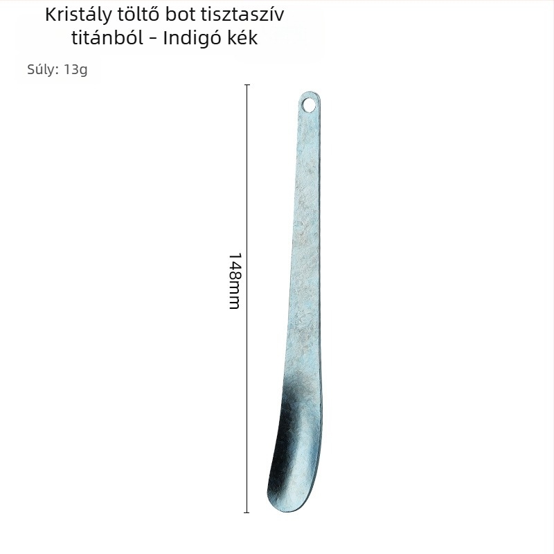 Tiszta titánból készült töltőkanál háztartási használatra; keverőeszköz gyóza töltéséhez