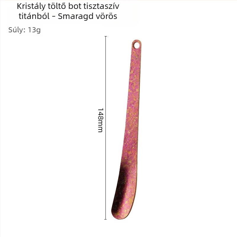 Tiszta titánból készült töltőkanál háztartási használatra; keverőeszköz gyóza töltéséhez