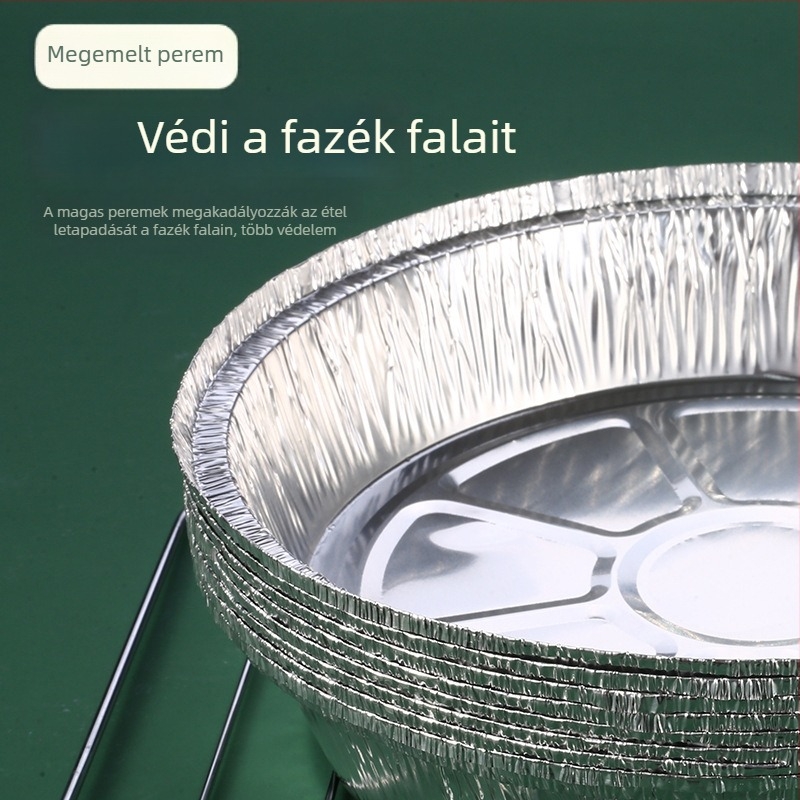 Légkeveréses sütőhöz alumíniumfóliás tálca, sütő és grill használatra
