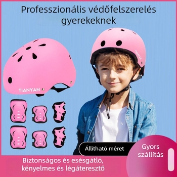 Új gyerekeknek szánt védőfelszerelés balansos kerékpárhoz: sisak és csípő-, könyök-, csukló-, térd- és bokavédők