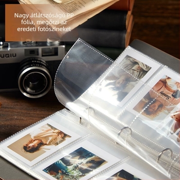 Polaroid mini fotóalbum 1- és 2-grid elrendezéssel, 3 hüvelykes négyzetes fotók tárolása, testreszabható