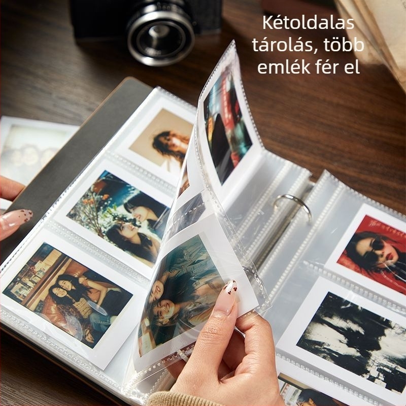 Polaroid mini fotóalbum 1- és 2-grid elrendezéssel, 3 hüvelykes négyzetes fotók tárolása, testreszabható