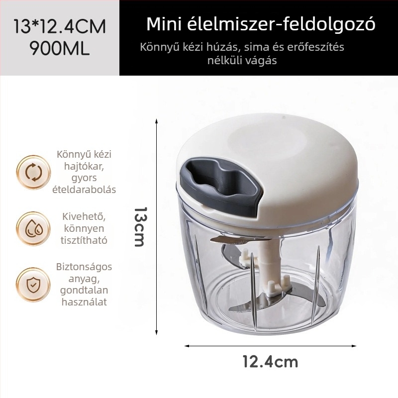 Multifunkcionális konyhai eszköz fokhagyma, gyömbér, hús és bébiétel püré készítéséhez — kézi mini fokhagyma‑nyomó