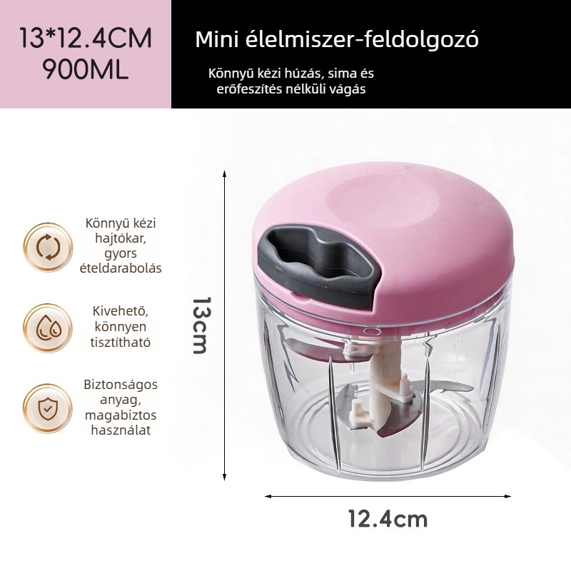 Multifunkcionális konyhai eszköz fokhagyma, gyömbér, hús és bébiétel püré készítéséhez — kézi mini fokhagyma‑nyomó