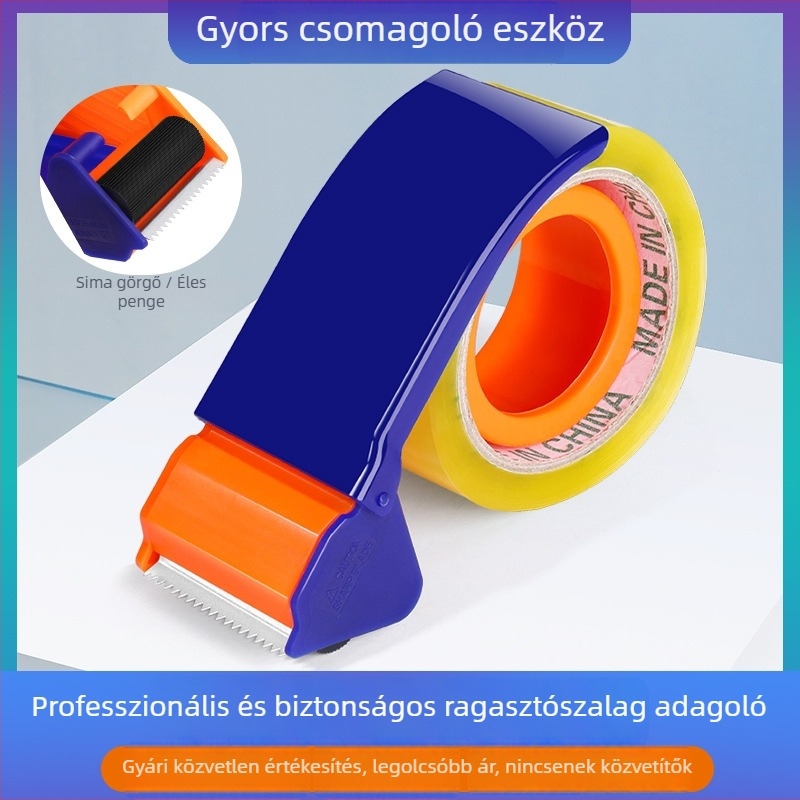 Átlátszó szalagadagoló vágóval csomagoláshoz