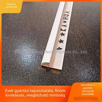 PVC csempe sarok ívelt élzáró profil