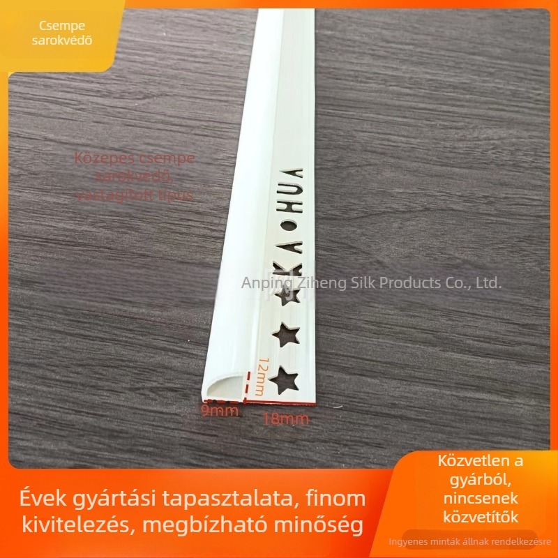 PVC csempe sarok ívelt élzáró profil